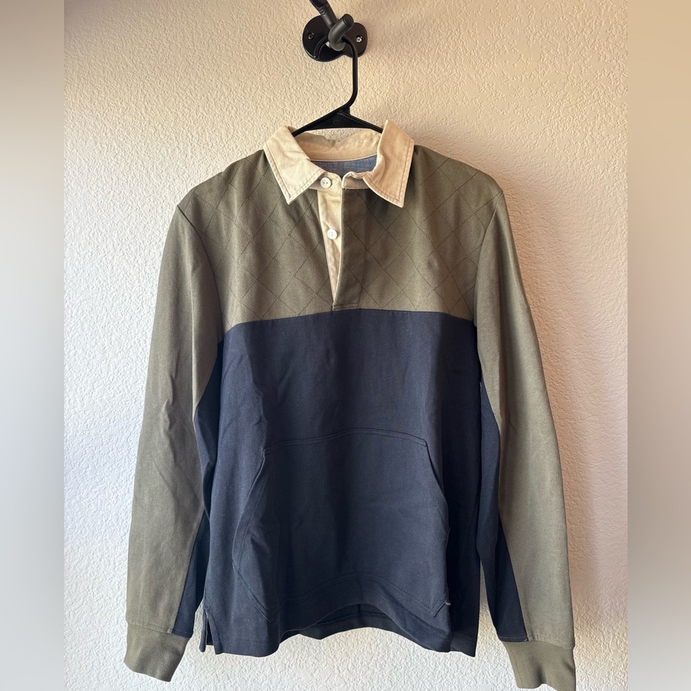 LL Bean long sleeve polo. Size small.
